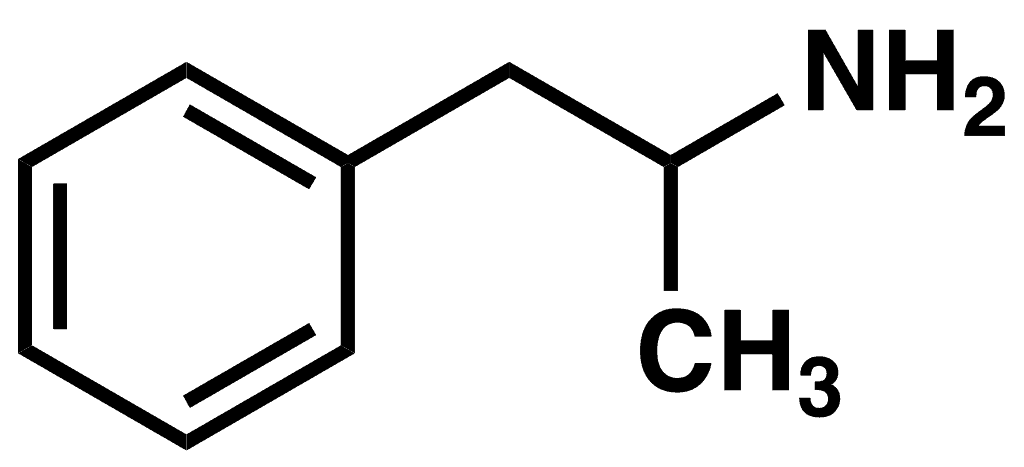 Chemical structure of Adderall