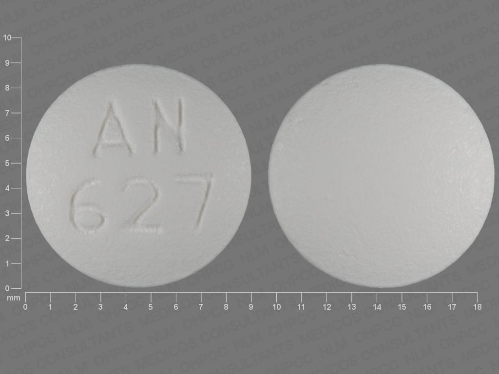 AN 627 White Round Tramadol Hydrochloride 50 mg 