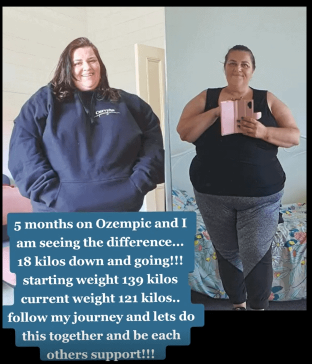 5 months ozemic weight loss